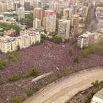 image for This is Santiago, Chile right now. An hour and a half ago a peaceful march was called and we are already 820 thousand people.