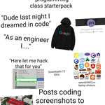 image for Took 1 intro-level programming class starterpack