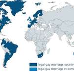 image for A map of countries where same sex marriage is legal