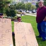 image for 7 years ago, 2 gamers protested outside Valve HQ, they later got invited for a full studio tour!