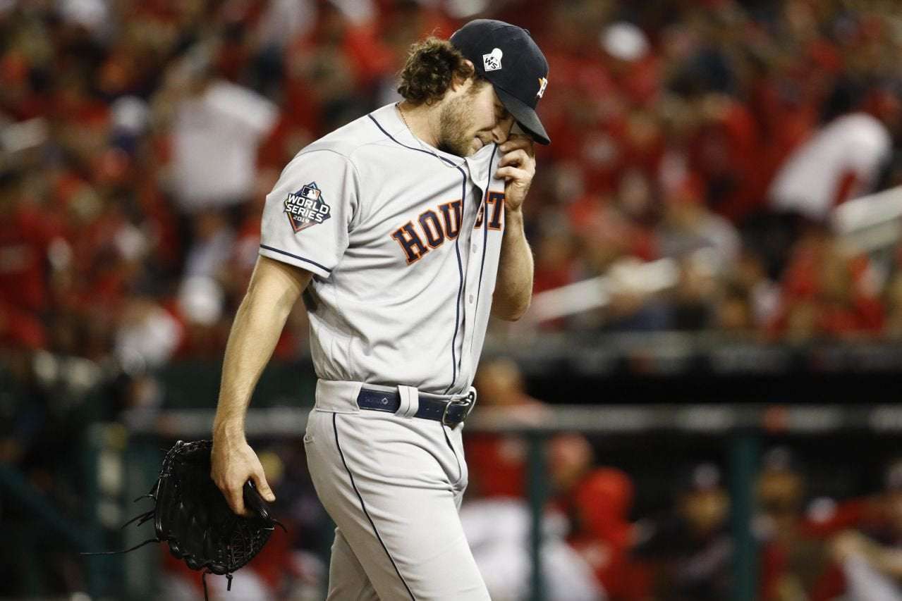 image for MLB bans two women after they flashed Gerrit Cole at World Series