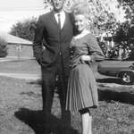 image for A young Dolly Parton with her husband Carl Dean. They’ve been married since 1966.