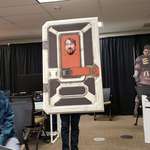image for Respawn Dev came to work dressed as a door from apex that he helped create lmao