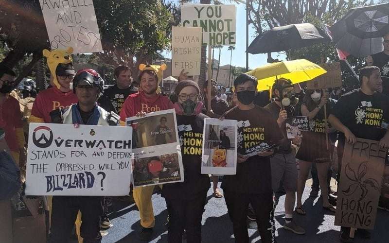 image for Blizzard apology does not silence protestors at BlizzCon 2019