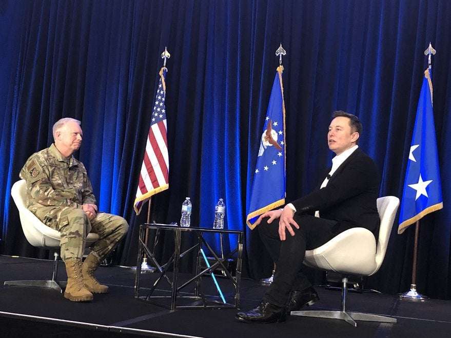 image for Elon Musk discusses Starship at Air Force Space Pitch Day