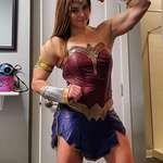 image for Wonder Woman cosplay by a 180lb competitive powerlifter