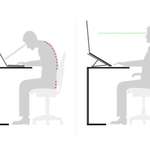 image for Not only does this laptop stand improve your posture, it also DOUBLES THE SIZE OF YOUR SCREEN!