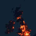 image for British Isles - Population Density Map