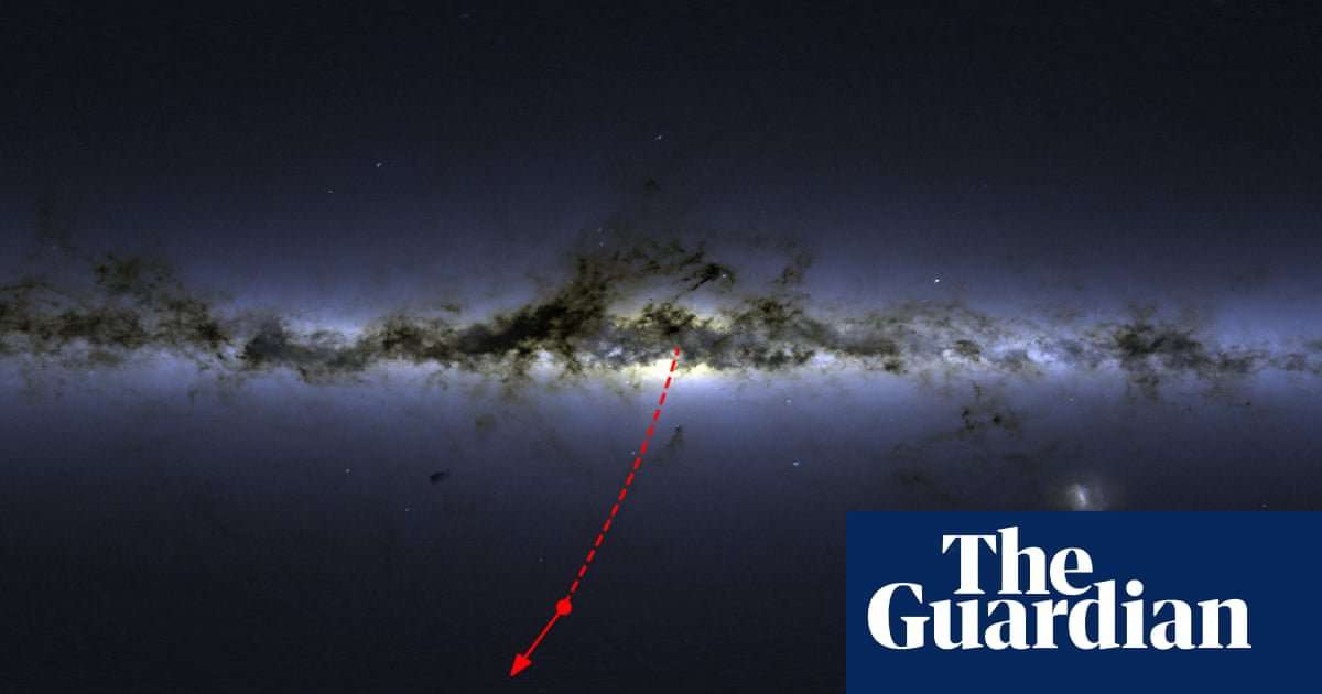 image for Superfast star found leaving Milky Way at 1,700km per second