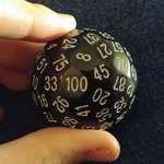 image for My dad has a 100 sided die