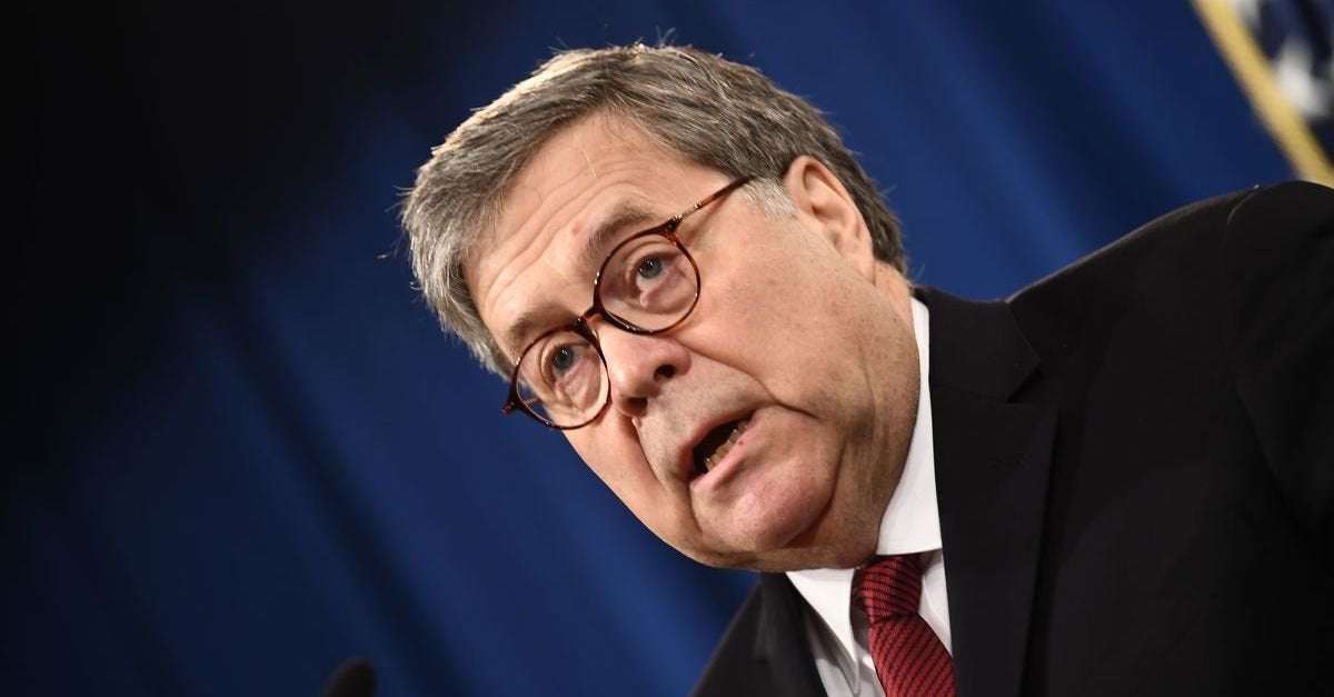 image for 'He Should Resign or Be Impeached': Lawyers Slam AG Bill Barr