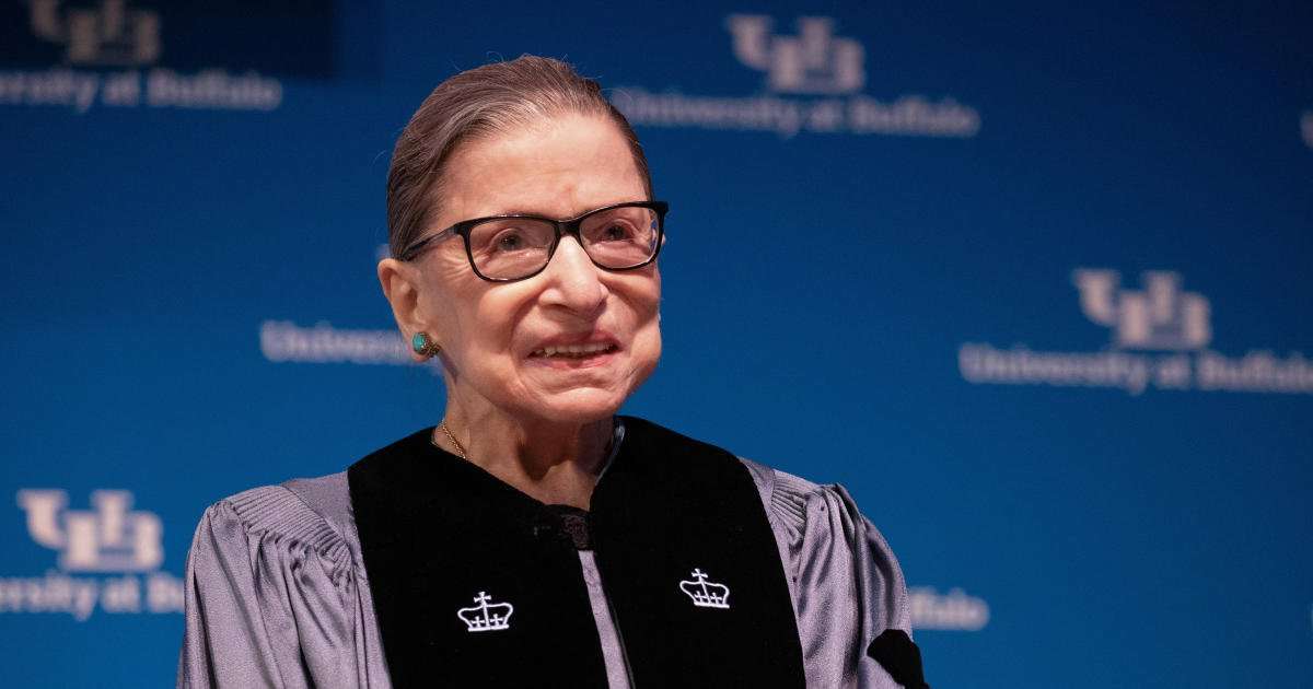image for Ruth Bader Ginsburg "home and doing well" after hospitalization for chills and fever