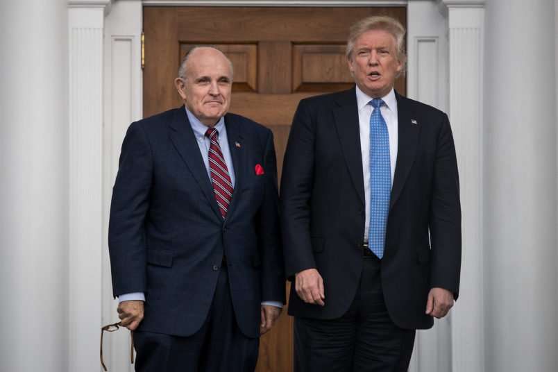 image for Under The Bus You Go, Rudy: Trump Claims He Didn’t Tell Giuliani To Go To Ukraine