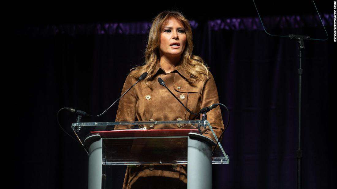 image for Melania Trump booed at youth opioid summit in Baltimore