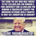 image for He loves the poorly educated for a reason