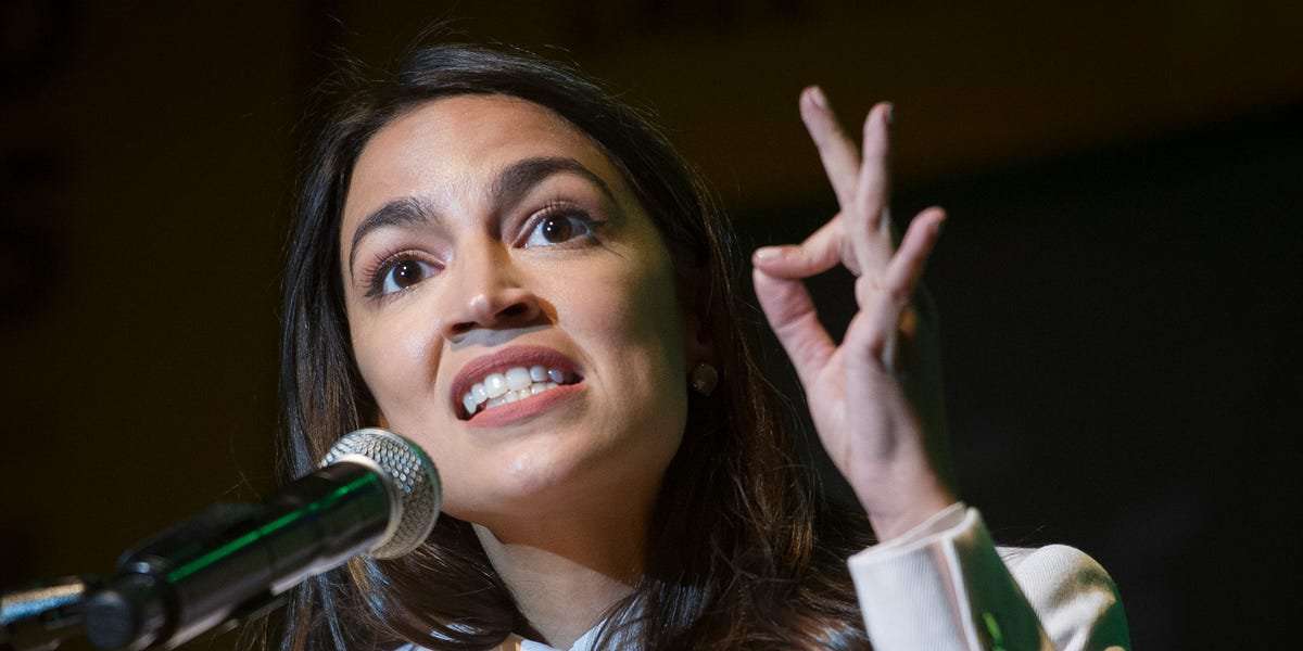 image for 'We don't ban the rich from public schools, firefighters, or libraries' — AOC slams Pete Buttigieg after he criticizes tuition-free public college as too radical