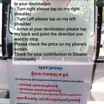 image for The community made this for mute and Deaf Tuk-Tuk driver in Cambodia