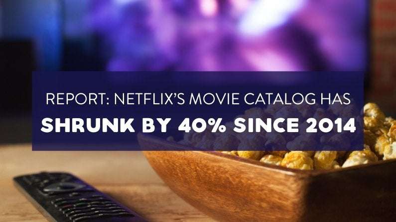image for Netflix’s Movie Catalog Has Shrunk By 40% Since 2014