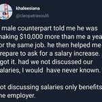 image for Not discussing salaries only benefits the employer.