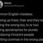 image for Just some common English mistakes