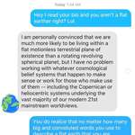 image for Matched with a flat earther! 🌎