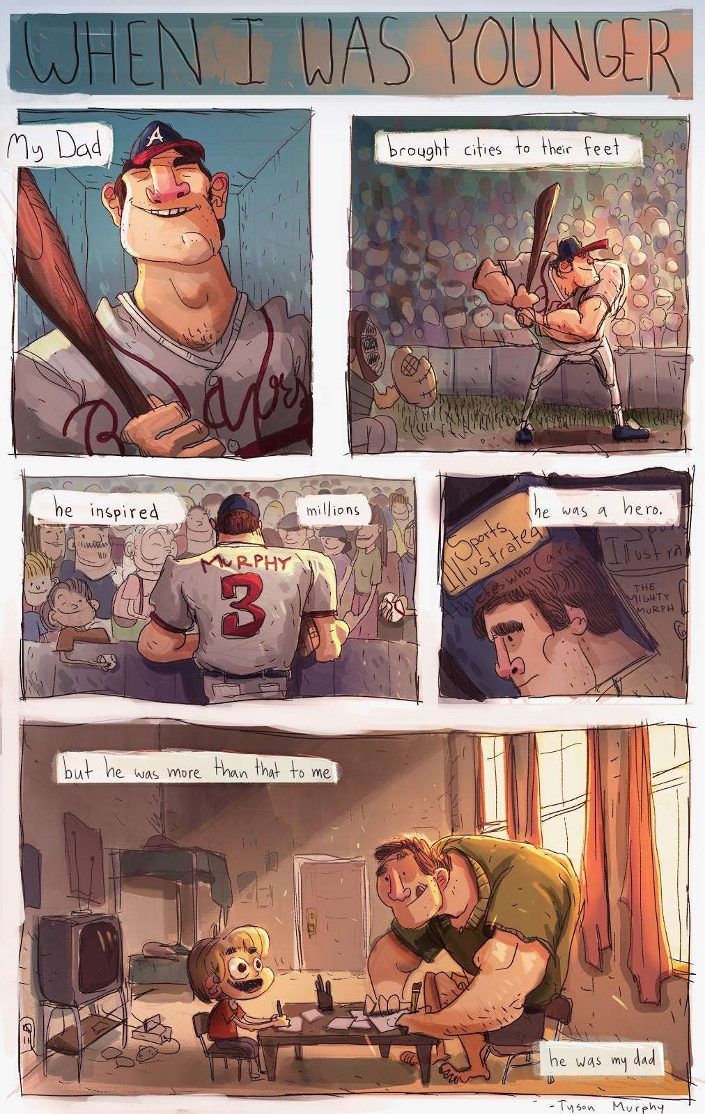 image showing Dale Murphy is my dad and was one of the greats. Today is his last chance to make it into the Hall of Fame. I made this comic to show how I feel about it.