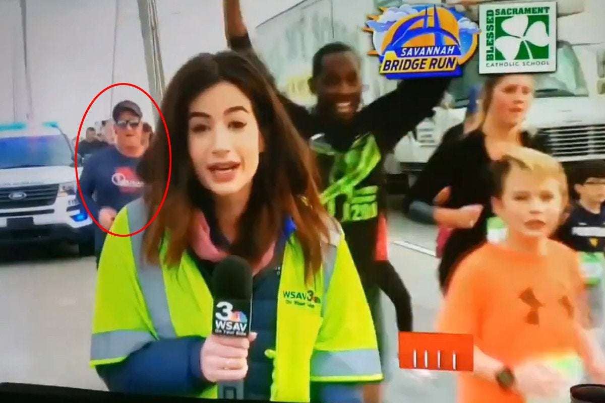 image for Runner who slapped reporter’s butt on live TV identified as youth minister