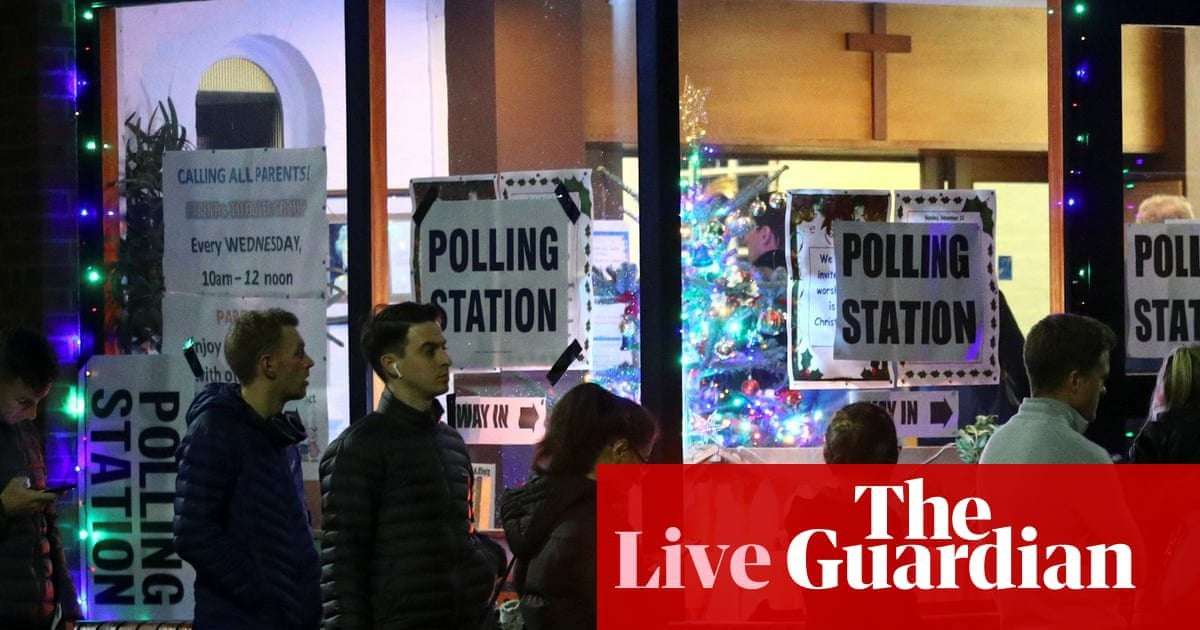 image for UK general election 2019: Jeremy Corbyn to step down 'early next year' after Johnson win – live news