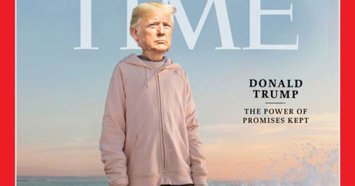 image for Trump Campaign Bizarrely Edits His Head Onto Greta Thunberg's Body on Her Time Cover — "How truly childlike & embarrassing to this country," one Twitter user responded