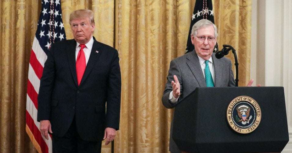 image for 'He Is Planning to Rig the Impeachment Trial': McConnell Vows 'Total Coordination' With Trump on Senate Process