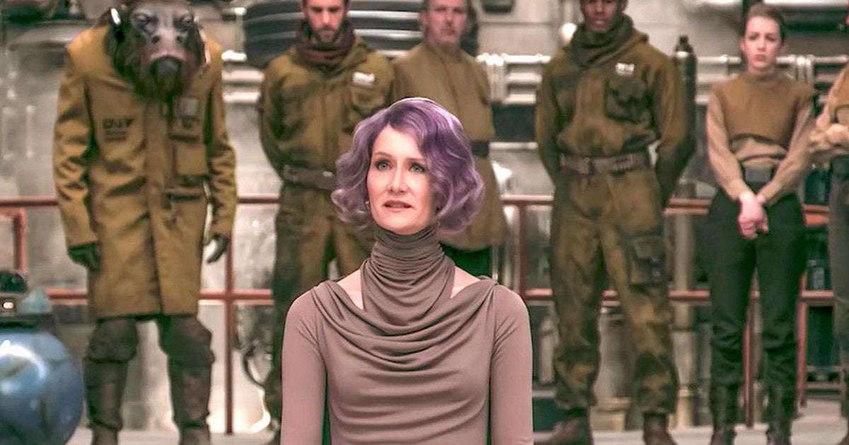 image for 'Last Jedi' star Laura Dern loves to pew, pew, too