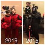 image for 4 years and now he is almost taller than me - ready for the midnight screening. Thank you Star Wars for giving me something I love that I can share with my son.