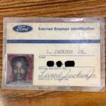 image for I met this guy having coffee at a diner counter in Vegas last week, he showed me his Ford Employee ID card from 1969. He worked at the same Ford production plan in Detroit for over 50 years. He retired a few years ago but still keeps this in his wallet.