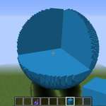 image for for my science project, we had to make a 3d model of an animal cell but I couldn't get the materials, my science teacher said I can do it in Minecraft, I've just finished the outer cell wall