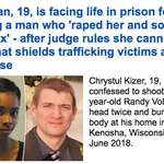 image for Life In prison for killing her sex trafficer. Denied Defense because she had a selfie taken hours after killing him to escape