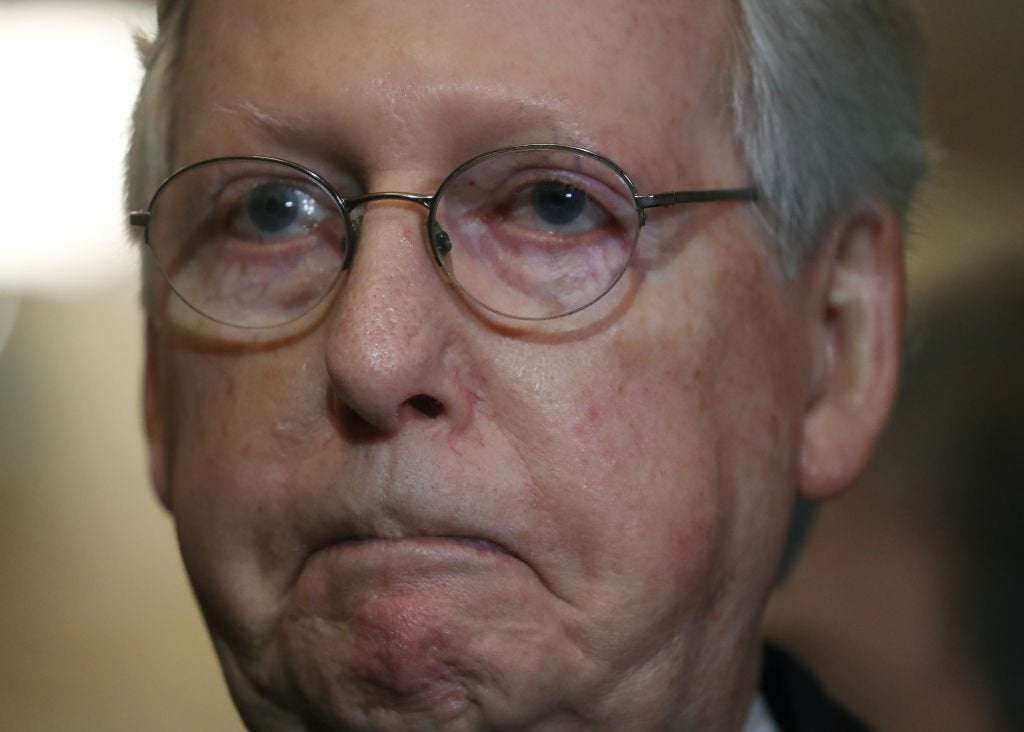 image for Senator Says There Is 'Increasing Talk' That Mitch McConnell Should Recuse Himself From Impeachment Trial