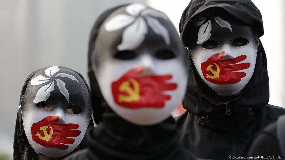 image for Hong Kong protesters rally against China's Uighur crackdown