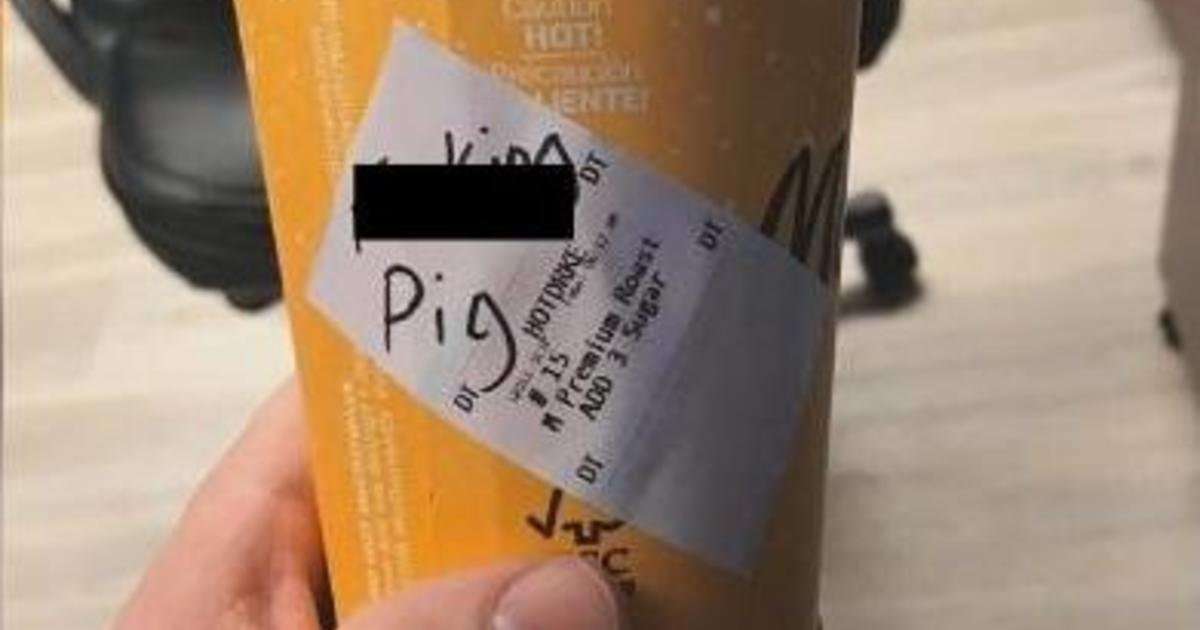 image for Police officer "fabricated" story about being served McDonald's coffee with "f***ing pig" written on cup