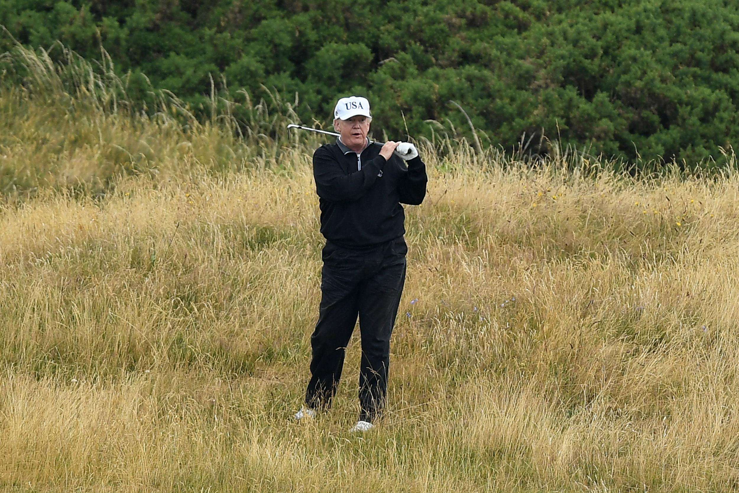 image for Trump attacked for spending '1 in every 5 days' at a golf club in 2019