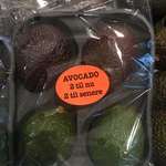 image for Package of 4 avocados containing 2 ripe avocados 'for now' and 2 'for later'.