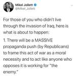 image for DON'T GET FOOLED AGAIN- The Republicans lied, tricked, and pushed American into an illegal invasion of Iraq, don't let them do it again with Iran