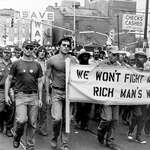 image for Vietnam veterans protesting the Vietnam war, “We won’t fight another rich man's war” 1970