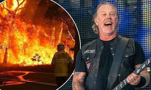 image for Heavy metal band Metallica donates $750,000 to firefighters in Australia