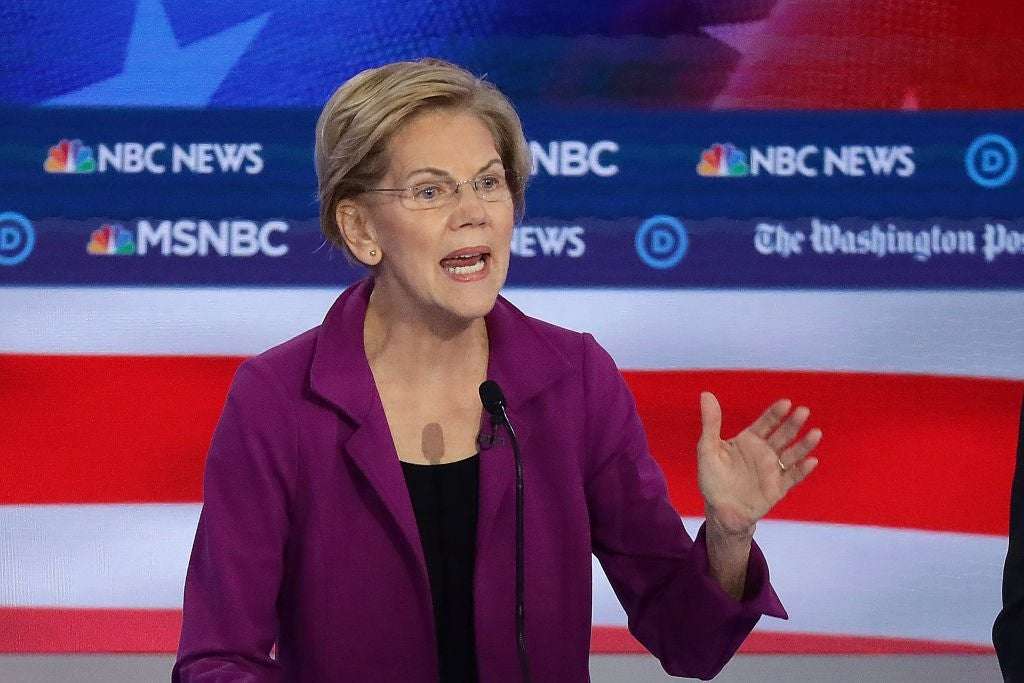 image for Warren: 'The American people do not want a war with Iran'