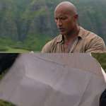 image for In Jumanji: Welcome to the Jungle (2017), Dwayne Johnson's avatar did not have the power to read the map. This is because paper beats Rock.
