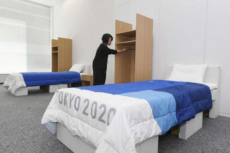 image for 2020 Tokyo Olympics: Athletes Assured Cardboard Beds Won't Collapse During Sex
