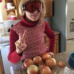 image for My mom uses ski goggles when she cuts onions