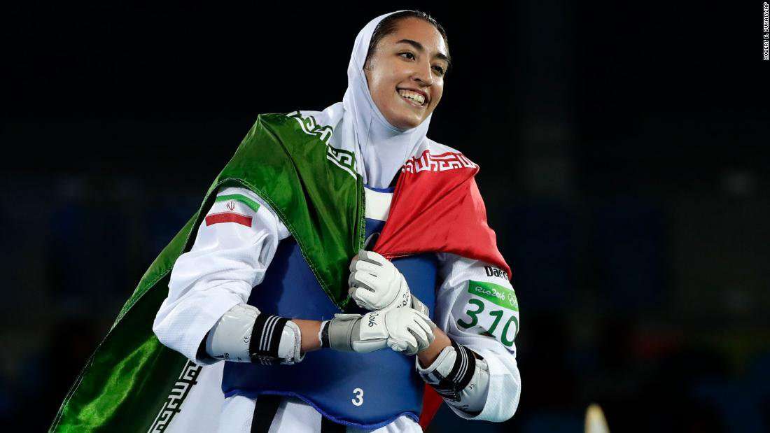 image for Iran's sole female Olympic medalist says she's defected