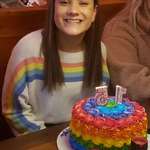 image for A Christian high school student in Kentucky was expelled after school administrators saw a photograph from her 15th birthday party in which she was wearing a rainbow sweater and smiling next to a rainbow birthday cake, which were deemed 'lifestyle violations' by the school.