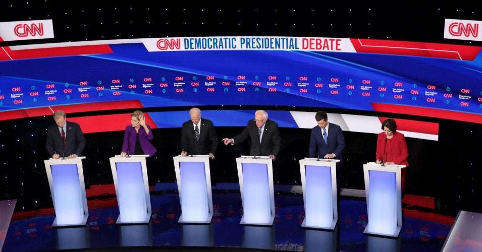image for 'CNN Is Truly a Terrible Influence on This Country': Democratic Debate Moderators Pilloried for Centrist Talking Points and Anti-Sanders Bias